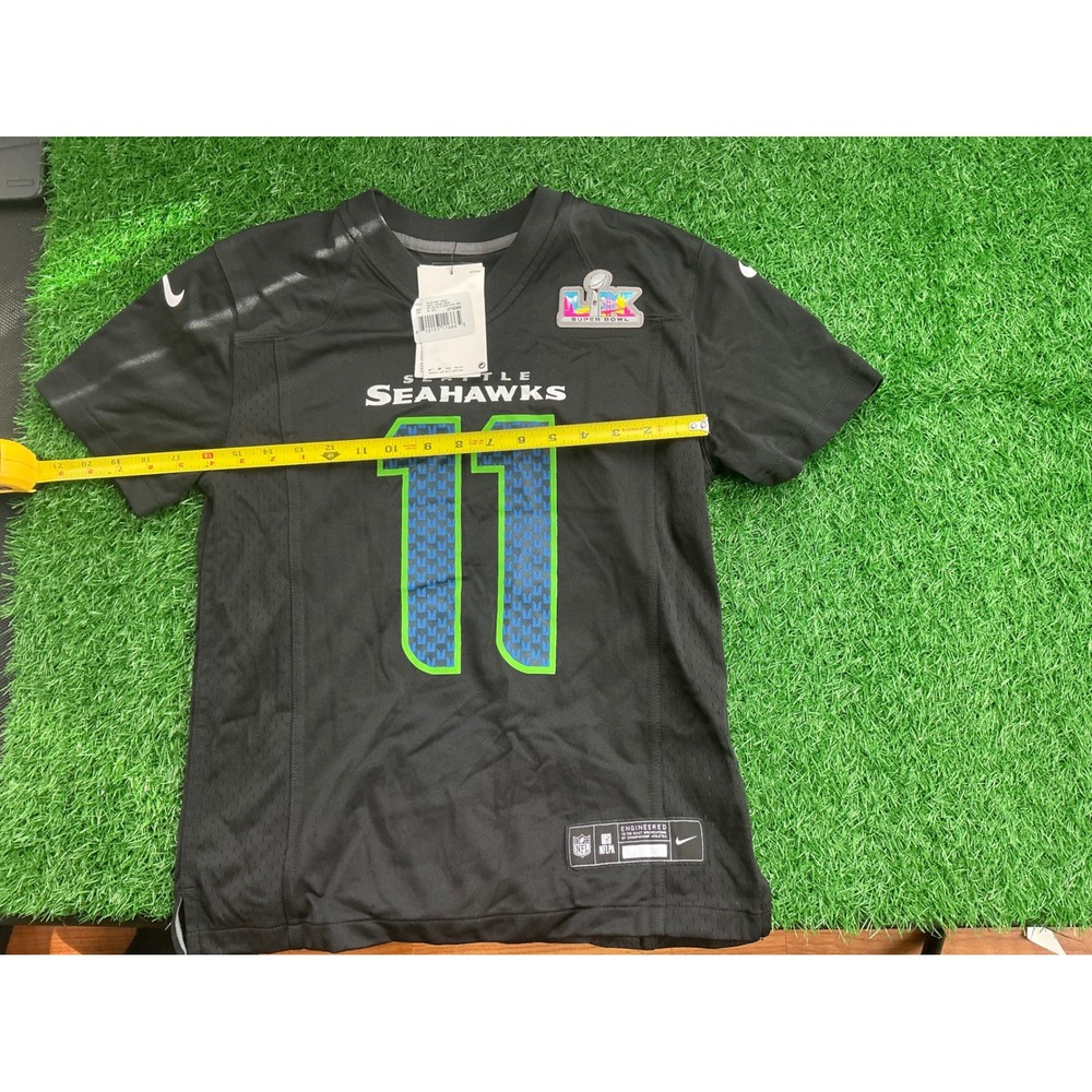 Nike Seattle Seahawks Jaxon Smith-Njigba #11 Super Bowl LVIII Jersey Kids Medium